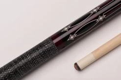 CUEL BE0-041 Billard-Queue Für Poolbillard, 2-teilig, Mit Klebeleder, Vollholz-Oberteil, Leinen-Griffband, 5/16-18-Gewinde