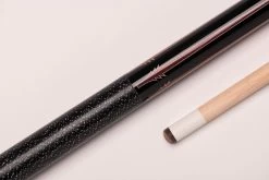 CUEL BE0-048 Billard-Queue Für Poolbillard, 2-teilig, Mit Klebeleder, Vollholz-Oberteil, Leinen-Griffband, 5/16x18-Gewinde
