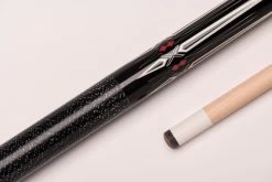 CUEL BE0-054 Billard-Queue Für Poolbillard, 2-teilig, Mit Klebeleder, Vollholz-Oberteil, Leinen-Griffband, 5/16-18-Gewinde