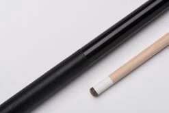 CUEL Code Black Billard-Queue Schwarz Für Poolbillard, 2-teilig, Mit Vollholz-Oberteil, Leinen-Griffband, 3/8x10-Gewinde
