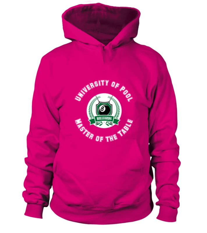 Hoodie Unisex: University Of Pool. Größe XS-5XL, Verschiedene Farben – Bild 11