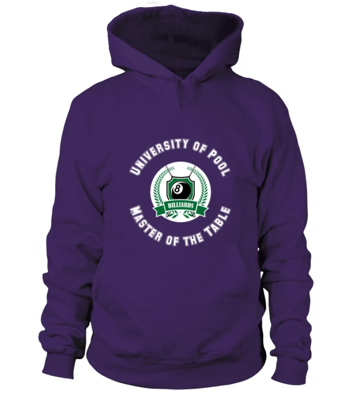 Hoodie Unisex: University Of Pool. Größe XS-5XL, Verschiedene Farben – Bild 6