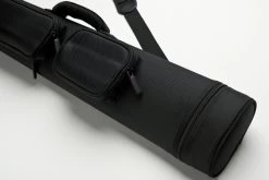 Cuel Billard-Köcher Sport Schwarz 2/4 Für Pool-Billard-Queues, Mit Schultergurt, Tragegriff Und Zwei Seitentaschen Für Billardzubehör