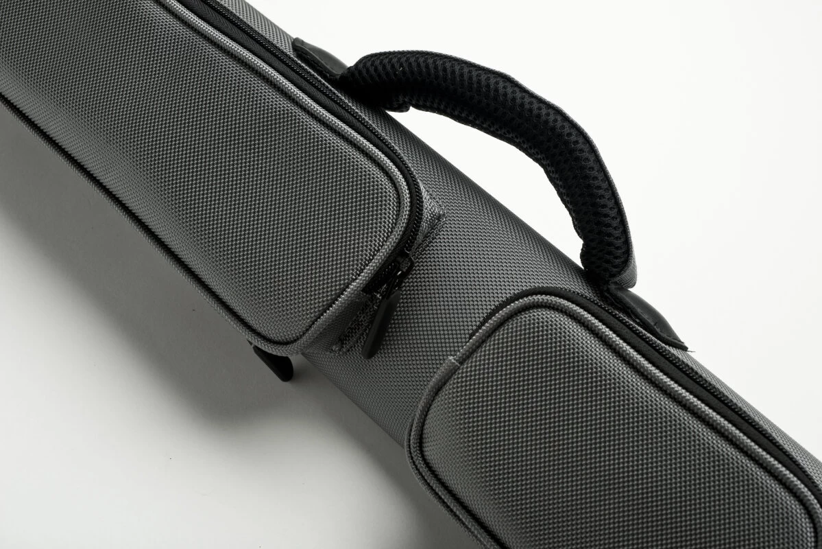 Cuel Billard-Köcher Sport Silber 2/2 Für Pool-Billard-Queues, Mit Schultergurt, Tragegriff Und Zwei Seitentaschen Für Billardzubehör – Bild 3