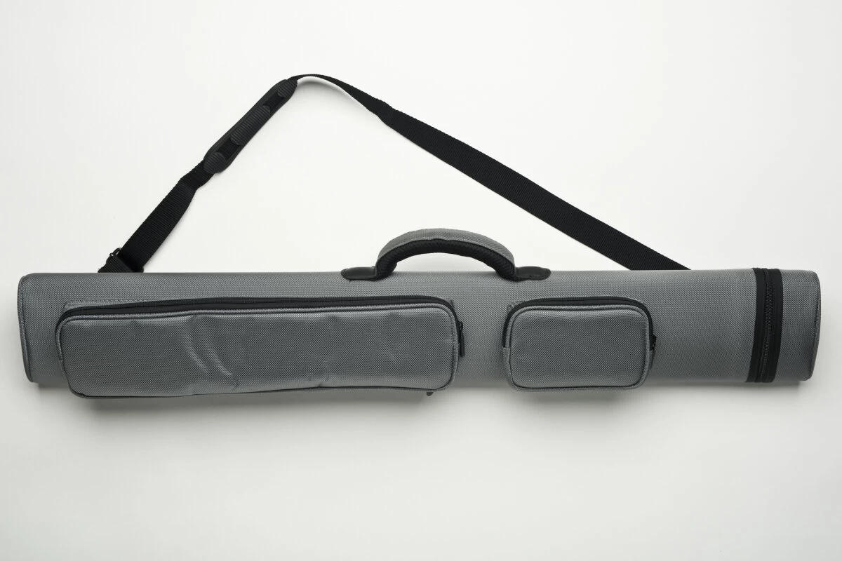 Cuel Billard-Köcher Sport Silber 2/4 Für Pool-Billard-Queues, Mit Schultergurt, Tragegriff Und Zwei Seitentaschen Für Billardzubehör – Bild 2