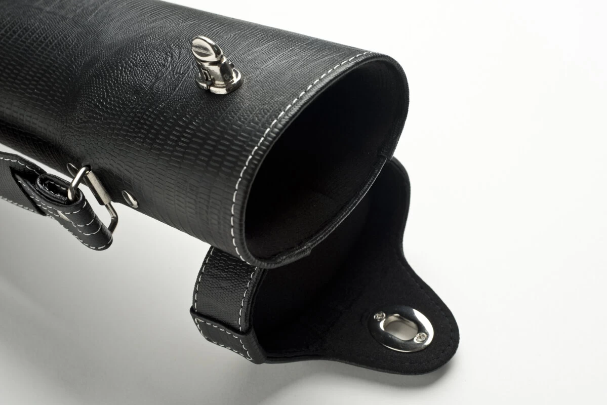 Cuel Billard-Köcher „Hustler Black“ 2/2 Für Pool-Billard-Queues, Schwarz, Aus Feinem Kunstleder, Mit Drei Seitentaschen Für Billardzubehör – Bild 8