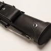 Cuel Billard-Köcher „Hustler Black 2/4“ Für Pool-Billard-Queues, Schwarz, Aus Feinem Kunstleder, Mit Drei Seitentaschen Für Billardzubehör