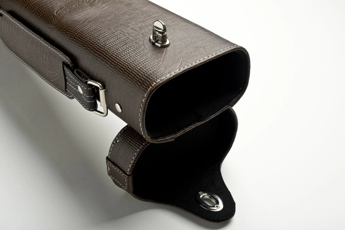 CUEL Billard-Köcher „Hustler Brown“ 3/5 Für Pool-Billard-Queues, Braun, Aus Feinem Kunstleder, Mit Drei Seitentaschen Für Billardzubehör – Bild 7