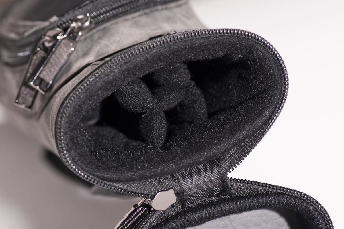 CUEL Billard-Köcher Suede Black 2/2 Für Pool-Billard-Queues, Aus Kunst-Wildleder, Mit Schultergurt, Tragegriff Und Zwei Seitentaschen Für Billardzubehör – Bild 4