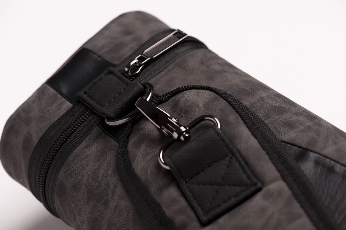 CUEL Billard-Köcher Suede Black 2/4 Für Pool-Billard-Queues, Aus Kunst-Wildleder, Mit Schultergurt, Tragegriff Und Zwei Seitentaschen Für Billardzubehör – Bild 5