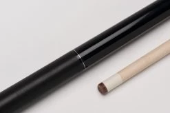 MIT MF2-001 Pool-Billard-Queue, 2-teilig, Mit Klebeleder, Vollholz-Oberteil, Leinen-Griffband, Inkl. Gewindeschoner