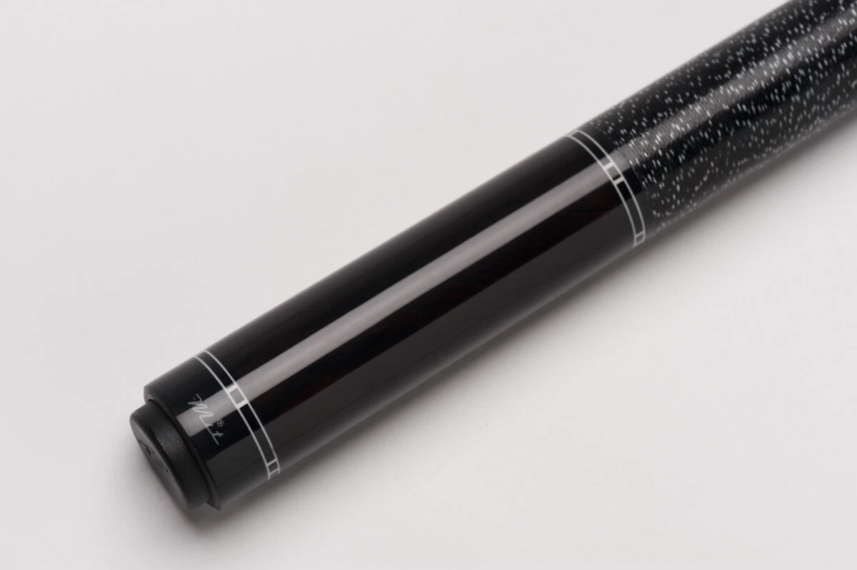 MIT MW2-001 Pool-Billard-Queue, 2-teilig, Mit Klebeleder, Vollholz-Oberteil, Leinen-Griffband, Inkl. Gewindeschoner