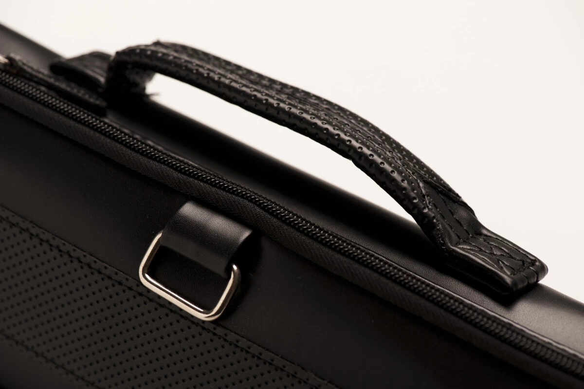 QK-S Billard-Tasche Archer 1/1 Für Pool-Billard-Queues, Aus Vinyl Und Nylon, Mit Schultergurt, Tragegriff Und Seitentasche Für Billardzubehör – Bild 4