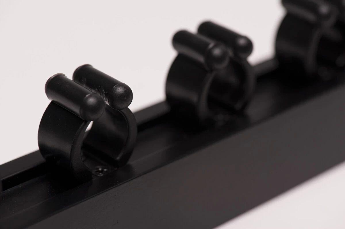 Wandhalterung FĂŒr Vier Queues, Holz, Schwarz â Bild 2